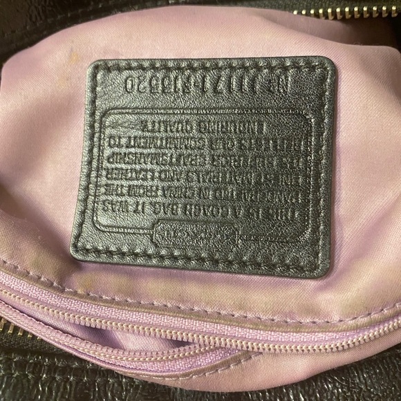 Coach Black Gray Metallic Ocelot Leopard Print Authentic Rare Sabrina Handbag - Picture 10 of 15